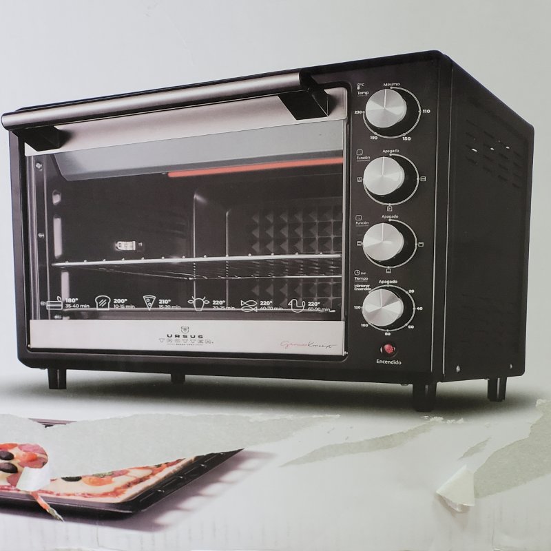 Horno Eléctrico URSUS TROTTER PRO-B 38 Litros Negro