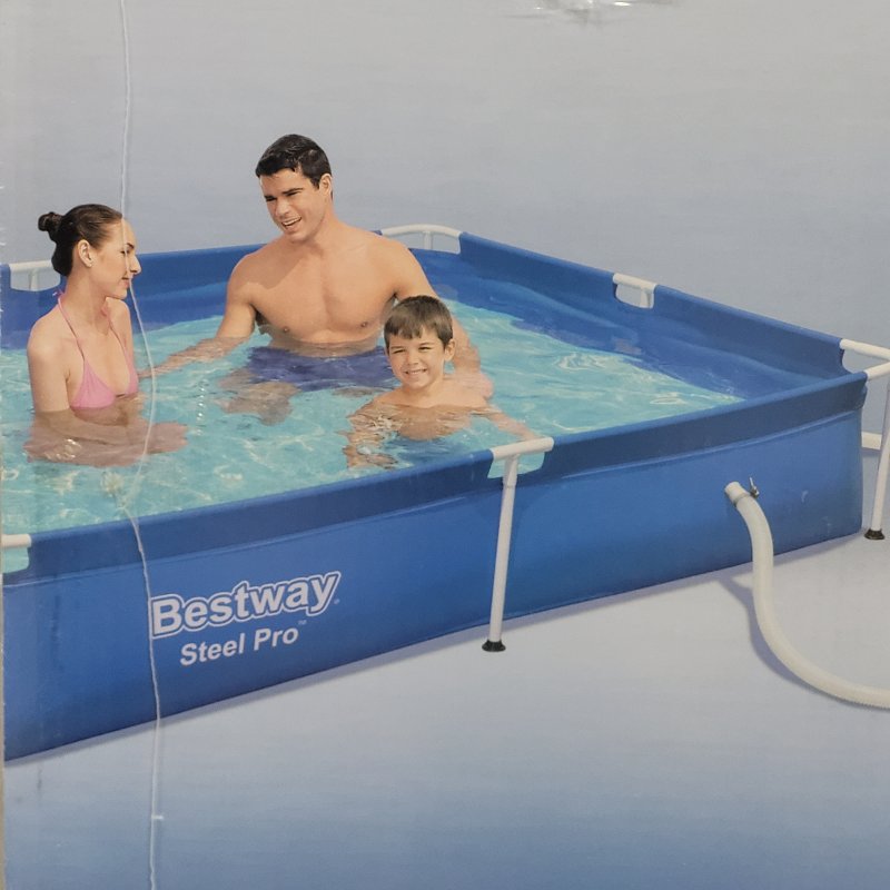 Piscina Rectangular Bestway Steel Pro 2.28m x 1.59m x 42 cm