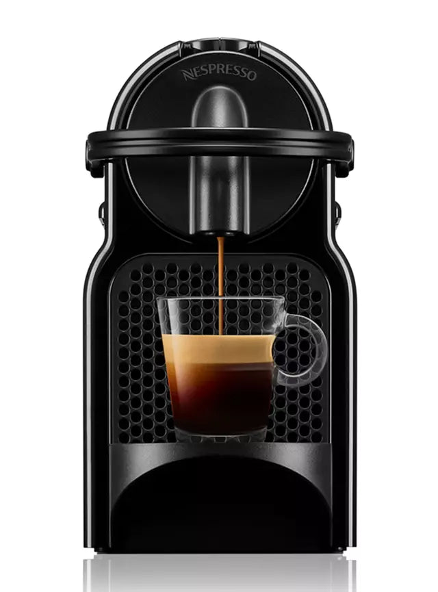 Cafetera Nespresso Inissia + 7 Cápsulas Negra