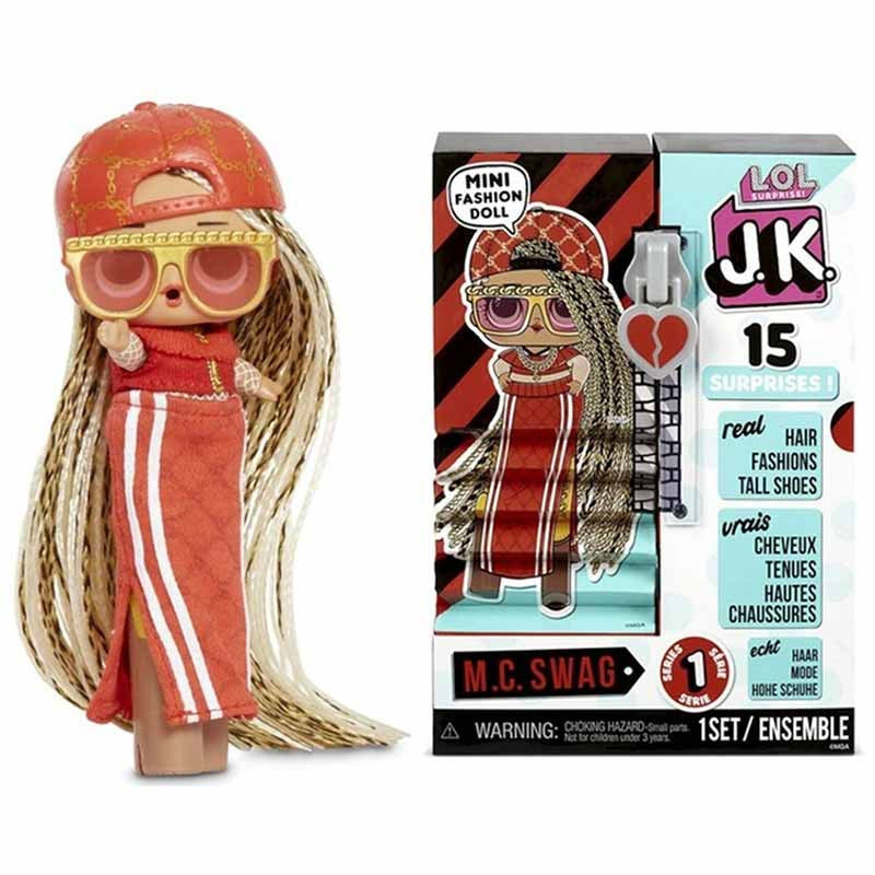 Muñeca de moda lol surprise jk mini mc swag con 15 sorpresas