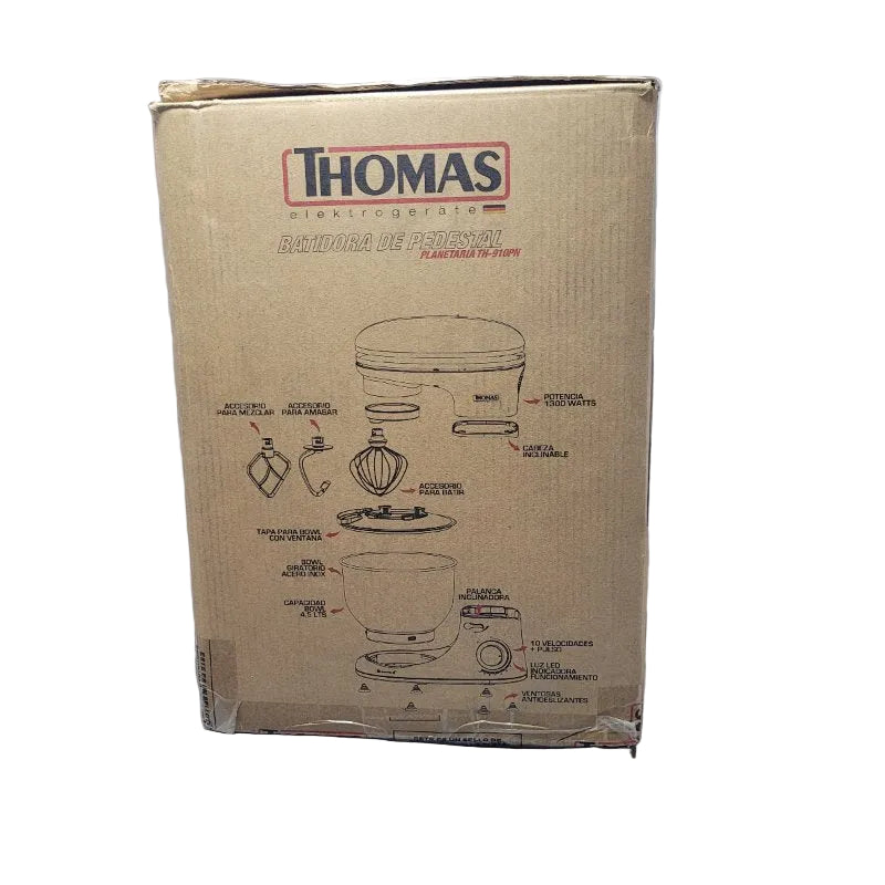 Batidora de Pedestal Planetaria Thomas TH-910PN 1300W, Negro