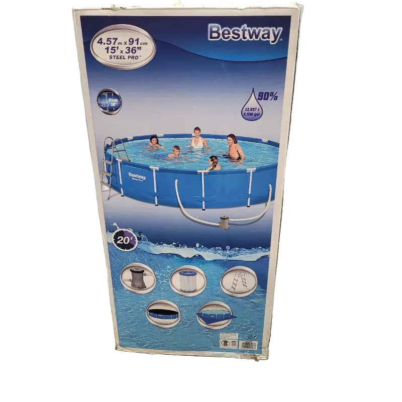 Piscina Desmontable Bestway Steel Pro 12.627 Litros 4.57m x 91cm