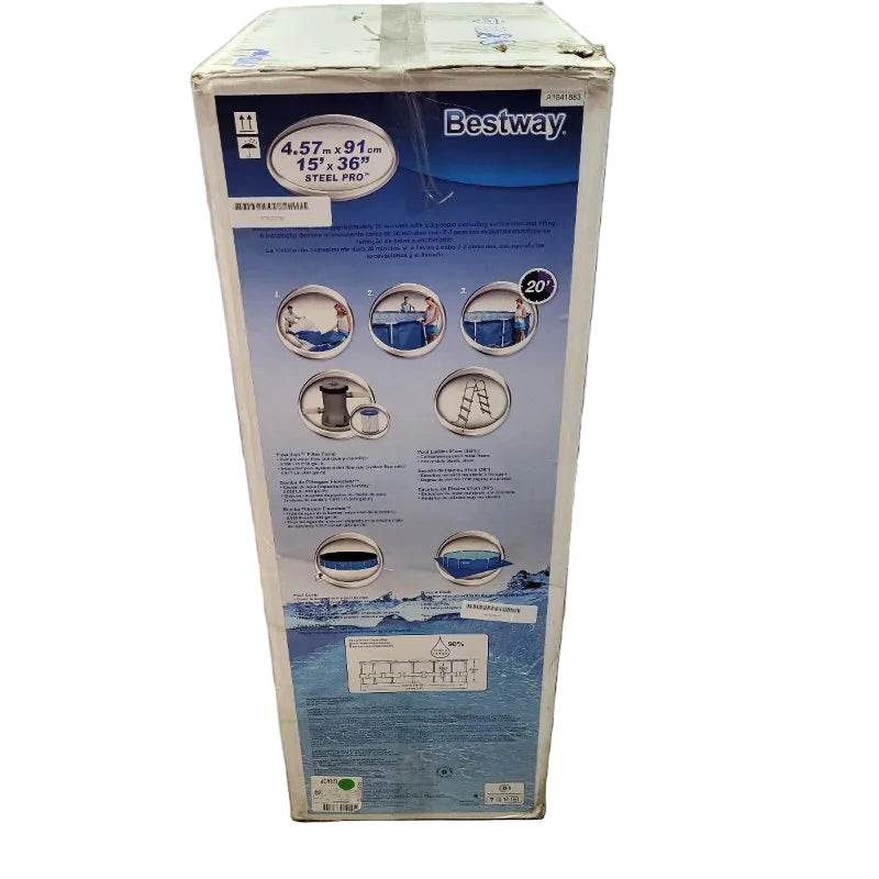 Piscina Desmontable Bestway Steel Pro 12.627 Litros 4.57m x 91cm