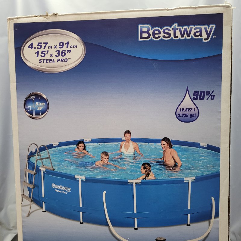 Piscina Desmontable Bestway Steel Pro 12.627 Litros 4.57m x 91cm