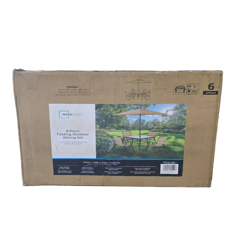 Set de Terraza Mainstays 6 Piezas Beige