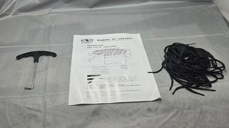 Trampolín con Red Protectora Athletic Works CTR-12-P11-C 3.66 mts , Negro/Azul