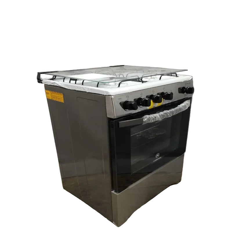 Cocina a Gas Licuado Mademsa M520T 4 Quemadores, Color Negro/Plomo