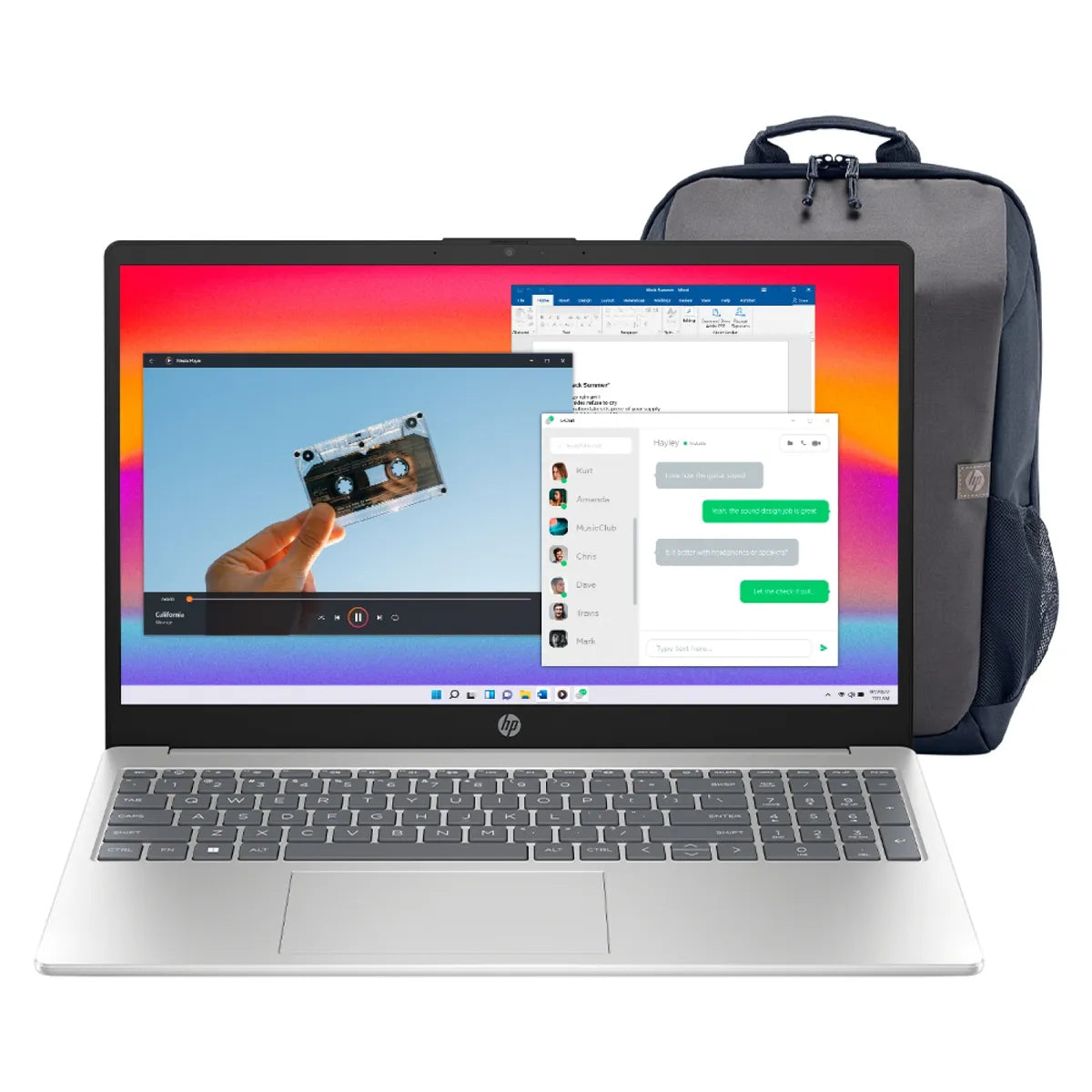 Notebook HP 15-FD0010LA Silver Intel Core i3 512GB 8GB (Reacondicionado)