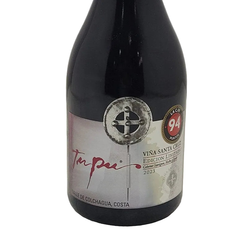 VINO TINTO SANTA CRUZ TUPU EDICION LIMITADA CABERNET SAUVIGNON - PETIT VERDOT VALLE DE COLCHAGUA 750 ML 2016
