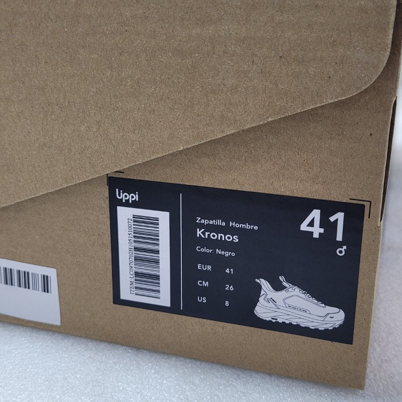 Zapatilla Lippi Kronos Negro Talla 41 - 26 cm para Hombre