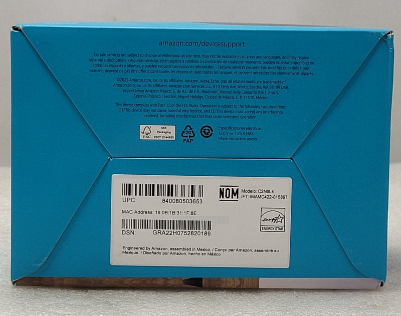 Altavoz Inteligente Echo Dot (5ª Generación) con Alexa - Negro