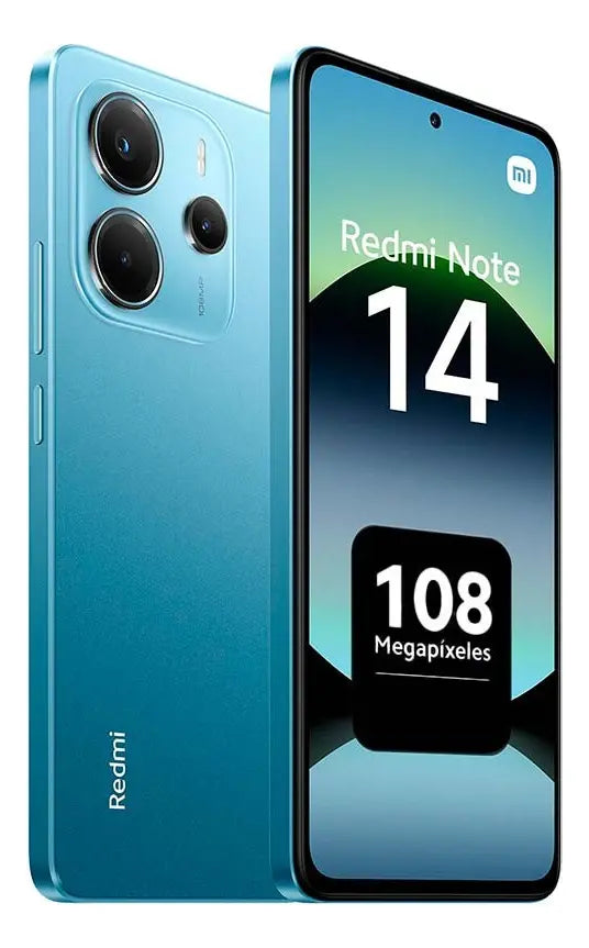 Celular Xiaomi Redmi Note 14 8GB RAM 256GB ROM Azul Oceano
