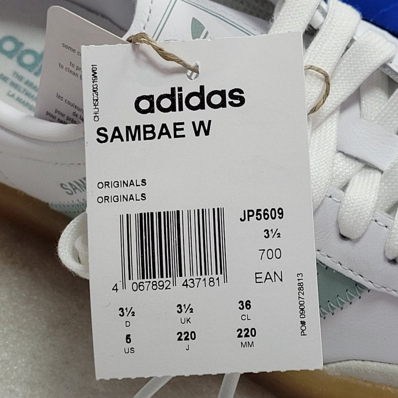 Zapatillas Adidas Sambae Blancas - Talla 5 US Femenino (22 cm)