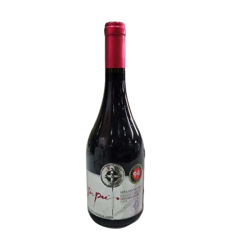 VINO TINTO SANTA CRUZ TUPU EDICION LIMITADA CABERNET SAUVIGNON - PETIT VERDOT VALLE DE COLCHAGUA 750 ML 2016
