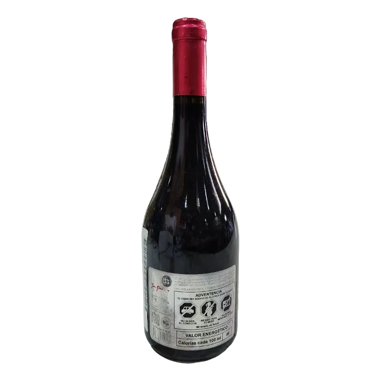 VINO TINTO SANTA CRUZ TUPU EDICION LIMITADA CABERNET SAUVIGNON - PETIT VERDOT VALLE DE COLCHAGUA 750 ML 2016