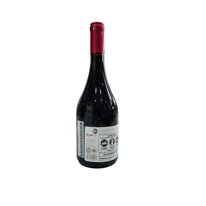 VINO TINTO SANTA CRUZ TUPU EDICION LIMITADA CABERNET SAUVIGNON - PETIT VERDOT VALLE DE COLCHAGUA 750 ML 2016