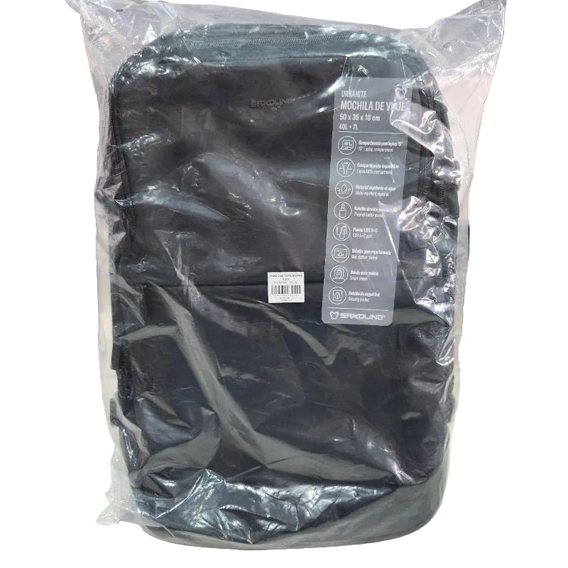 Mochila Urbana SAXOLINE Urbanite 5SX Black 40 Litros