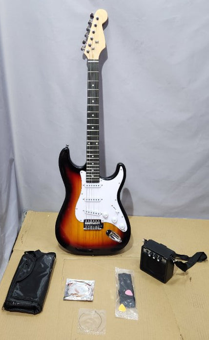 Guitarra Eléctrica Audiotek MKZ-ATGUITARNEG con Amplificador Incluido (18.6W, 220V/60Hz)