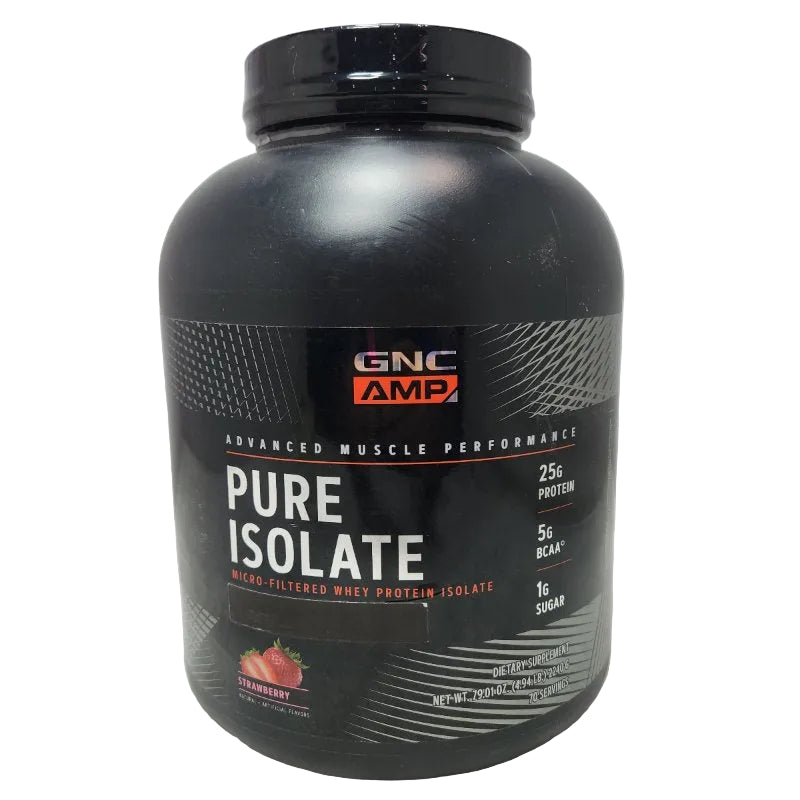 Proteína de Suero Aislada GNC AMP Pure Isolate Sabor Frutilla 2240g