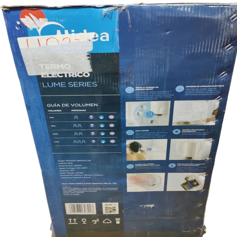 Termo Eléctrico Midea MWH100-15EFG 100 Litros Blanco