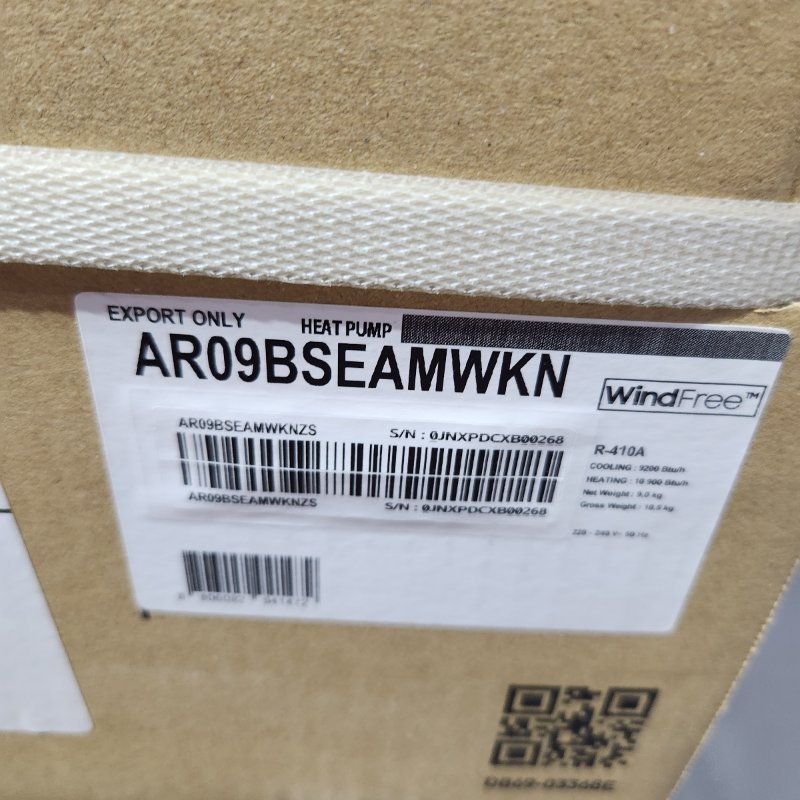 Aire Acondicionado Split Samsung AR09BSEAMWKN 9000 BTU