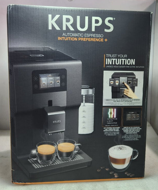 Cafetera Super automática Krups Intuition Preference + Lechero