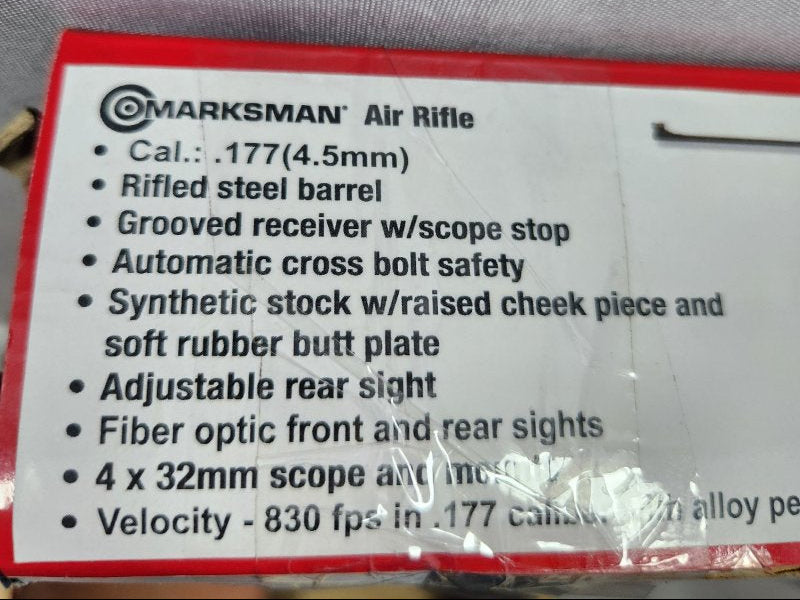 Rifle de Aire Comprimido Marksman 2070 Negro