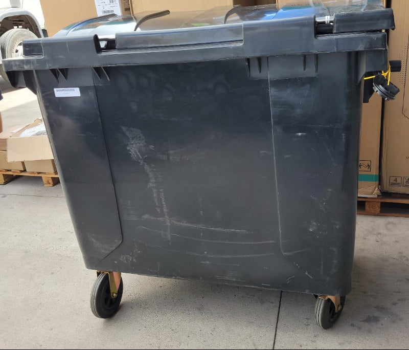 Contenedor de Basura QRubber Negro 660 Litros