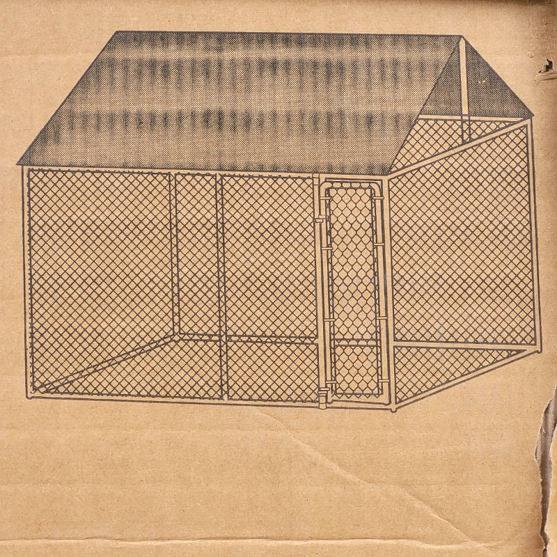 Canil para Perros con Techo 3x3 Metros IGPRO IGCA 3-3