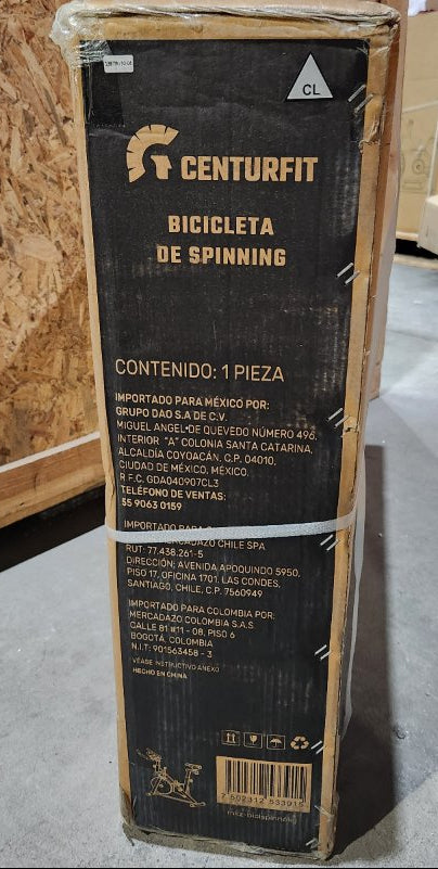 Bicicleta de Spinning Centurfit MKZ-BICISPINN6KG 6 kg