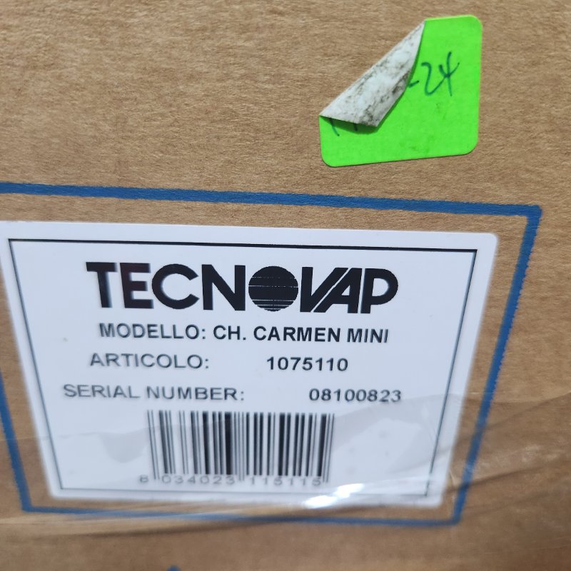 Vaporizadora a Vapor Carmen Plus Technovap 4PR-VAPO6BAR - 3.65 KW, Negro con azul
