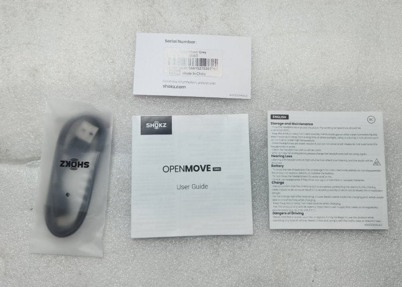 Audífonos Bluetooth Shokz OpenMove S661 Grey