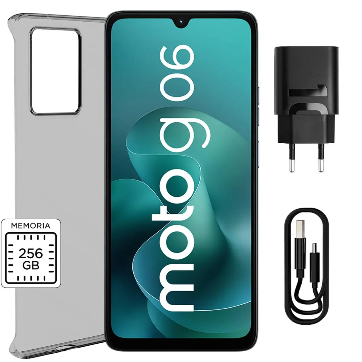 Celular Motorola Moto G06 XT2535 256GB 4GB RAM, Azul
