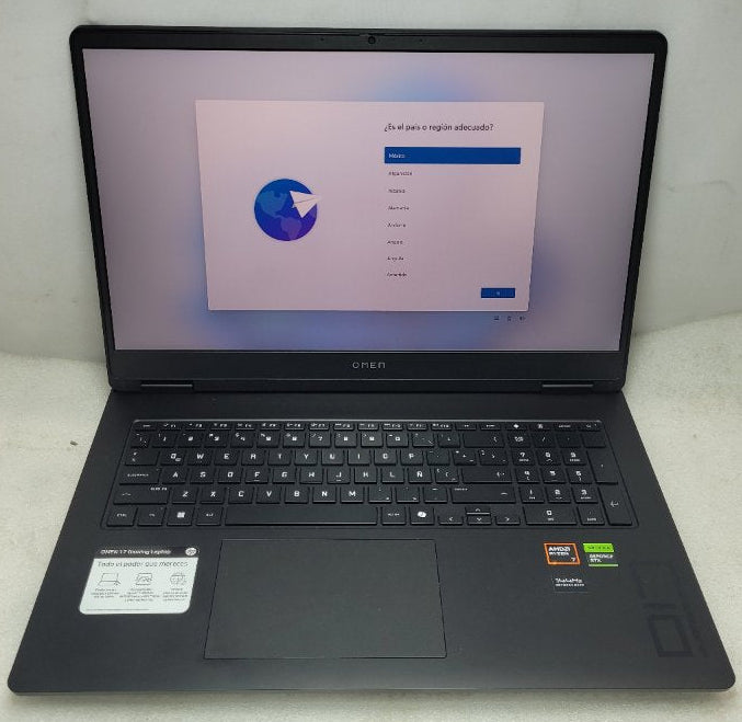 Notebook HP Gaming OMEN 17-db0006la 17.3" AMD Ryzen™ 7 16GB 1 TB NVIDIA® GeForce RTX™ 4050 6GB