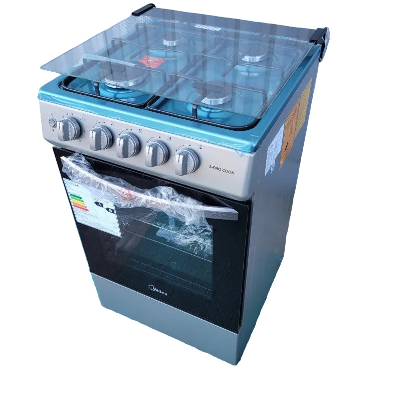 Cocina Midea MFO-MG20TCSSL 4 Platos Gas Licuado Plata