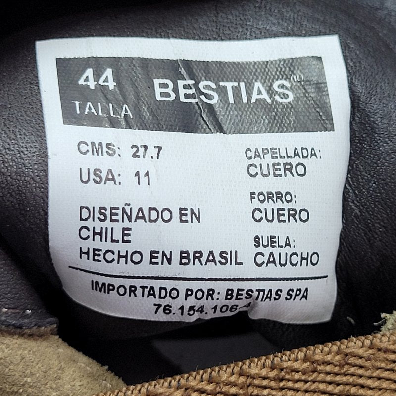 Zapato Bestias Tengu Macho Suede Almendra 44 Masculino