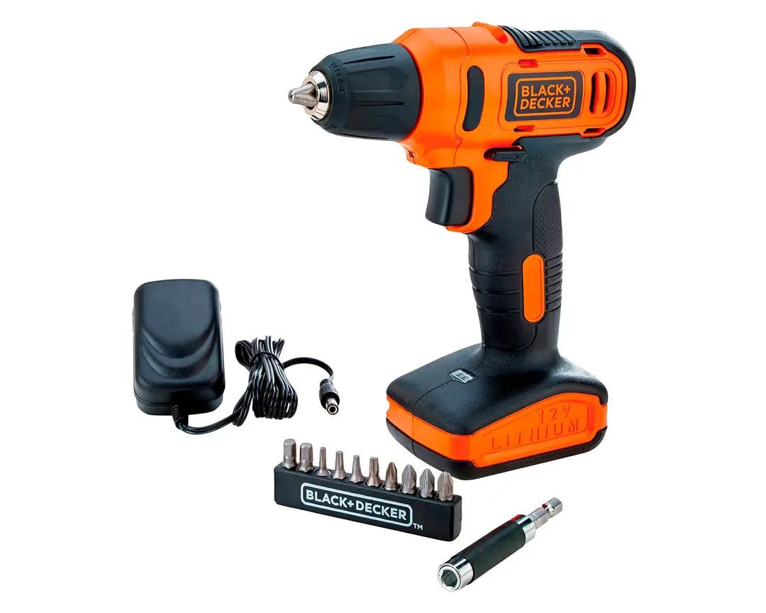Atornillador/Taladro Black + Decker Ld12s 3/8" (10mm) 12v 15 Pieza