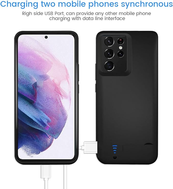 Cargador Funda Generico Case For Samsung S20 Plus Negro