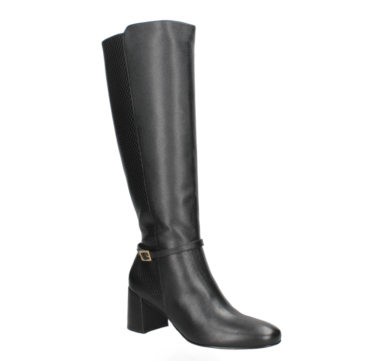 Botas Largas Casual Mingo J466 Cuero Negro 37 Femenino