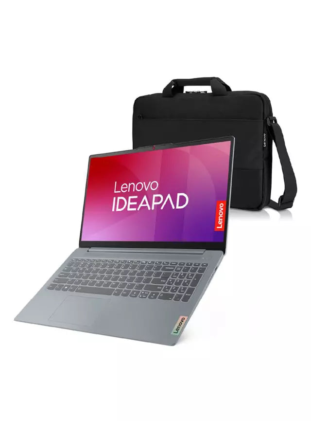 Notebook +Bolso Lenovo Ideapad Slim 3 Gen 8 Amd Ryzen 5 7520u 15.6" Fhd Gris 8gb 512gb