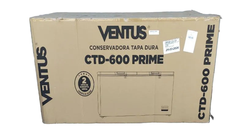 Conservadora Ventus CTD-600 Prime 600L Tapa Dura