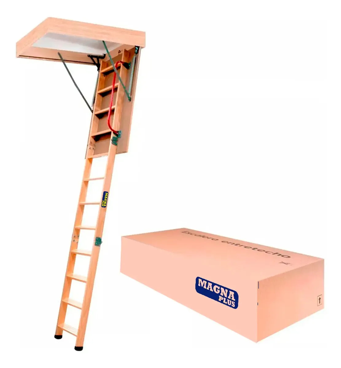 Escalera de Ático Entrepiso Madera Magna Plus
