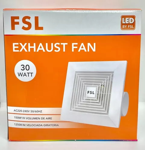 Ventilador Extractor De Aire Fsl Lt-Fs20Gd-8 Blanco 4" Pulgadas