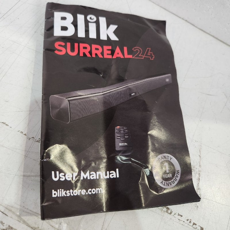 Soundbar Blik Surreal 24, Negro
