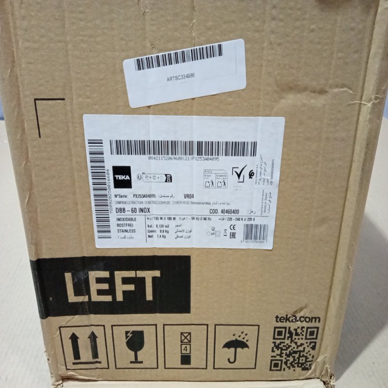 Campana Teka DBB-60 Inox Gris