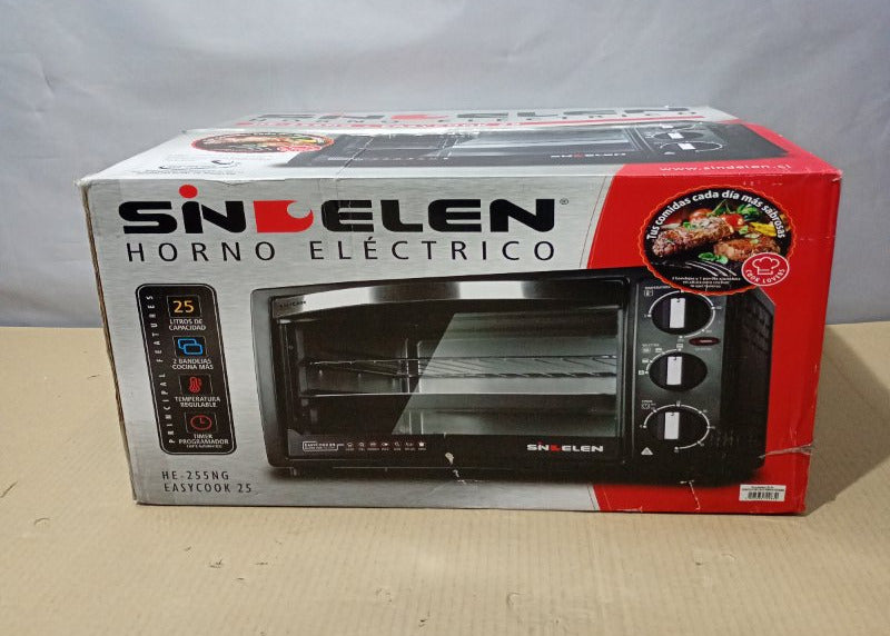 Horno Eléctrico Sindelen HE-255NG Negro 25 Litros