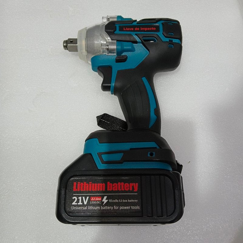 Kit Taladro Pistola y Llave de Impacto Inalámbrico 2 en 1 Motor Sin Escobillas 500 RPM Batería 6.0 Ah
