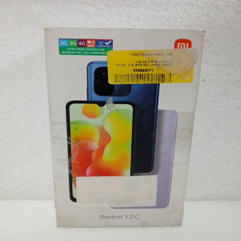 Teléfono Celular Xiaomi Redmi 12C – 4 GB RAM, 128 GB, Graphite Gray