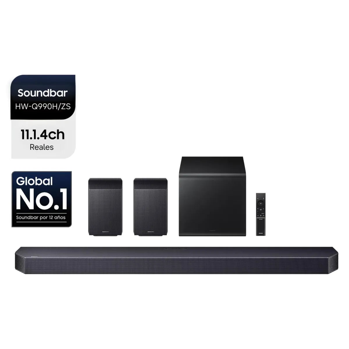 Soundbar Bluetooth Samsung HW-Q990H 11.1.4 Canales, Negro