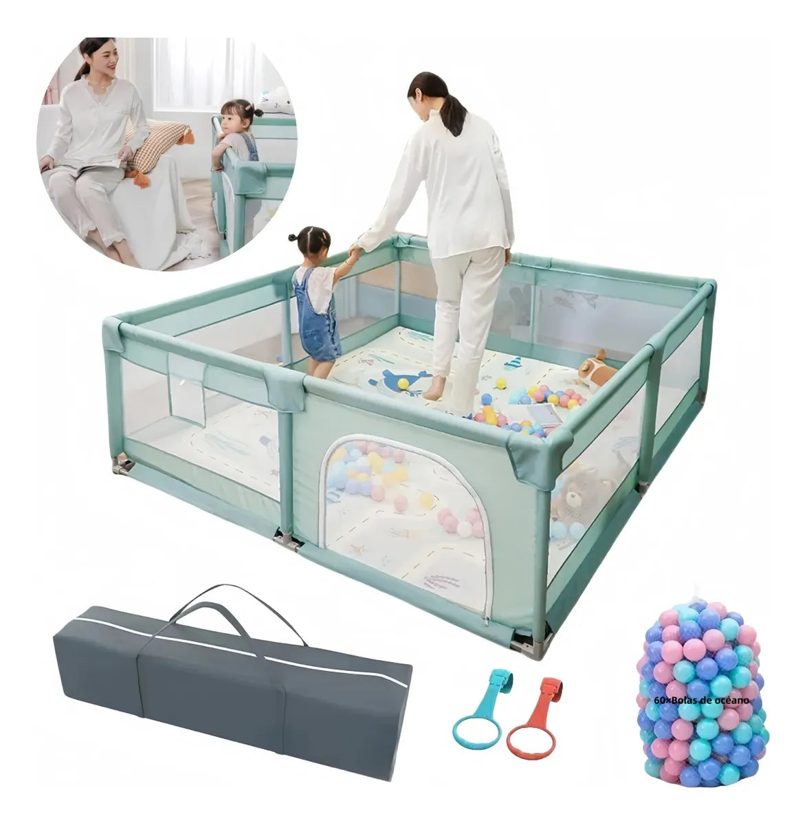 Corralito Plegable Linea Play 200x150cm